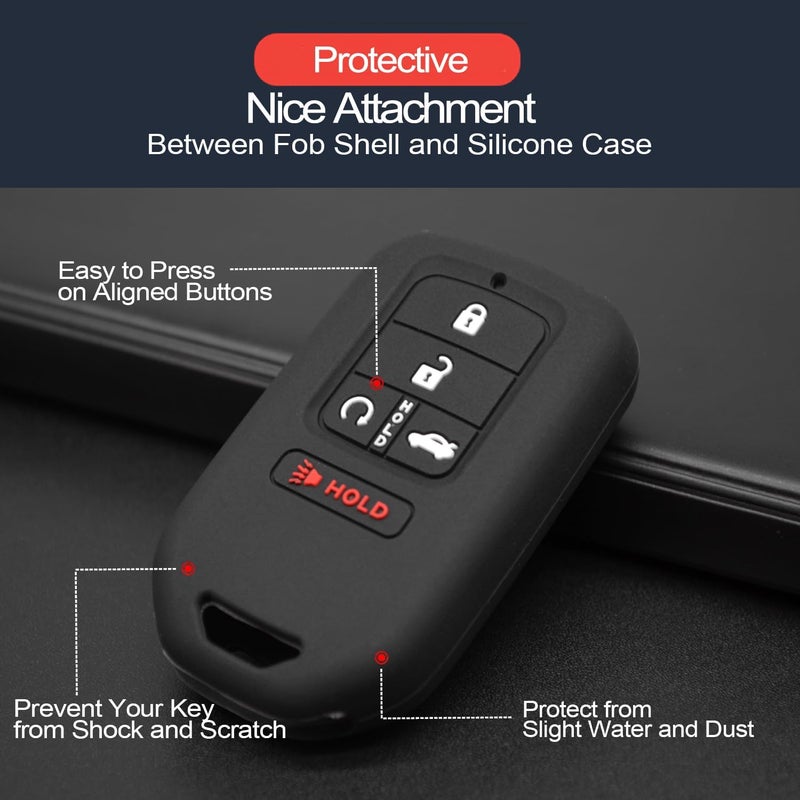 INFIPAR Key Fob Cover Case for Honda Vehicles - Image 4