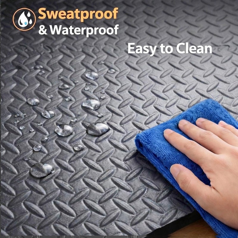 THAILE Treadmill Mat 79" x 39", 6mm Thick Mat for Under Treadmill, Walking Pad & Exercise Bike, Heavy Duty Non-Slip Stripe Design, Waterproof Floor Protector for Hardwood Floors - Image 5