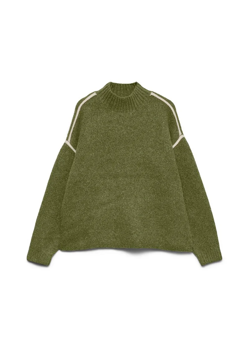 Vero Moda VMBOOM Long Sleeve High Neck Type Piping Pullover