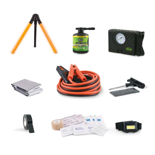 Slime 50155 Deluxe Emergency Roadside Kit with Flat tire Repair and Booster Cables for Compact Cars, Standard Cars and Crossovers - Image 3