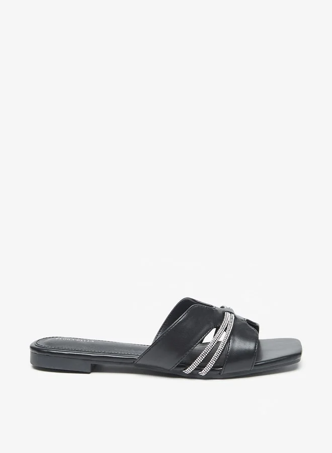 Flora Bella Women's Embellished Slip-On Sandals