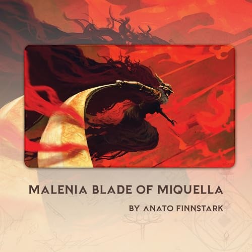 Paramint Malenia Blade of Miquella (Stitched) - MTG Playmat by Anato Finnstark, Elden Ring, Dark Souls - Compatible with Magic The Gathering Playmat - Play MTG, YuGiOh, TCG - Original Designs - Image 3