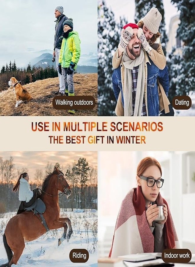 DS ENTERPRISE 2 in 1 Windproof Scarf with Cap Integrated Ear Guard Hat Plus Velvet, Winter Warm Stole Soft Knitted Beanie Hats Scarf- Fur Cap with Stylish Muffler Woolen Caps for Women & Girls (Cream-Color) - Image 3