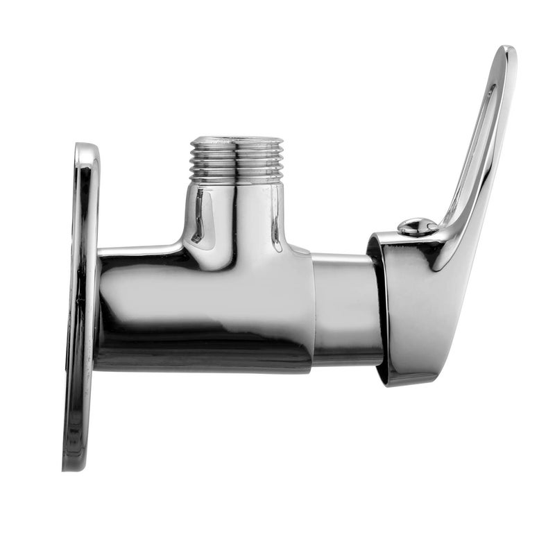 Spazio Hexa Brass Angle ValveAngle Cock Stop Cock for Bathroom Taps Geyser and Wash Basin Connection with Wall Flange Pack of 6 - Image 3