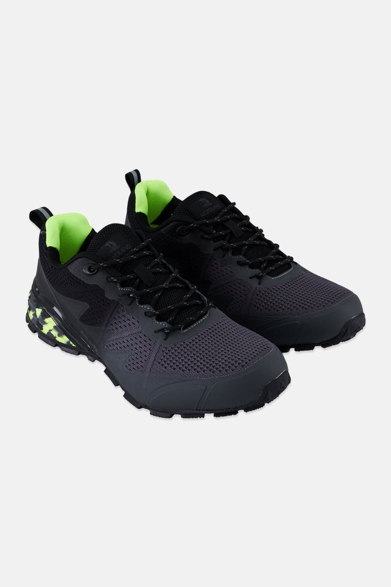 Nordland أحذية خارجية للرجال مزودة بأربطة، رمادي داكن - Image 1