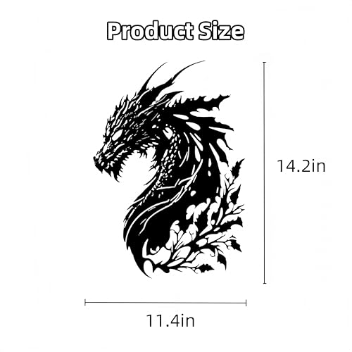 DAECHAO Dragon Metal Wall Decor Medieval Fantasy Art for Bedroom Living Room Office Man Cave, Room Decorations for Men Ideal Gifts for Dragon Lovers - Image 2