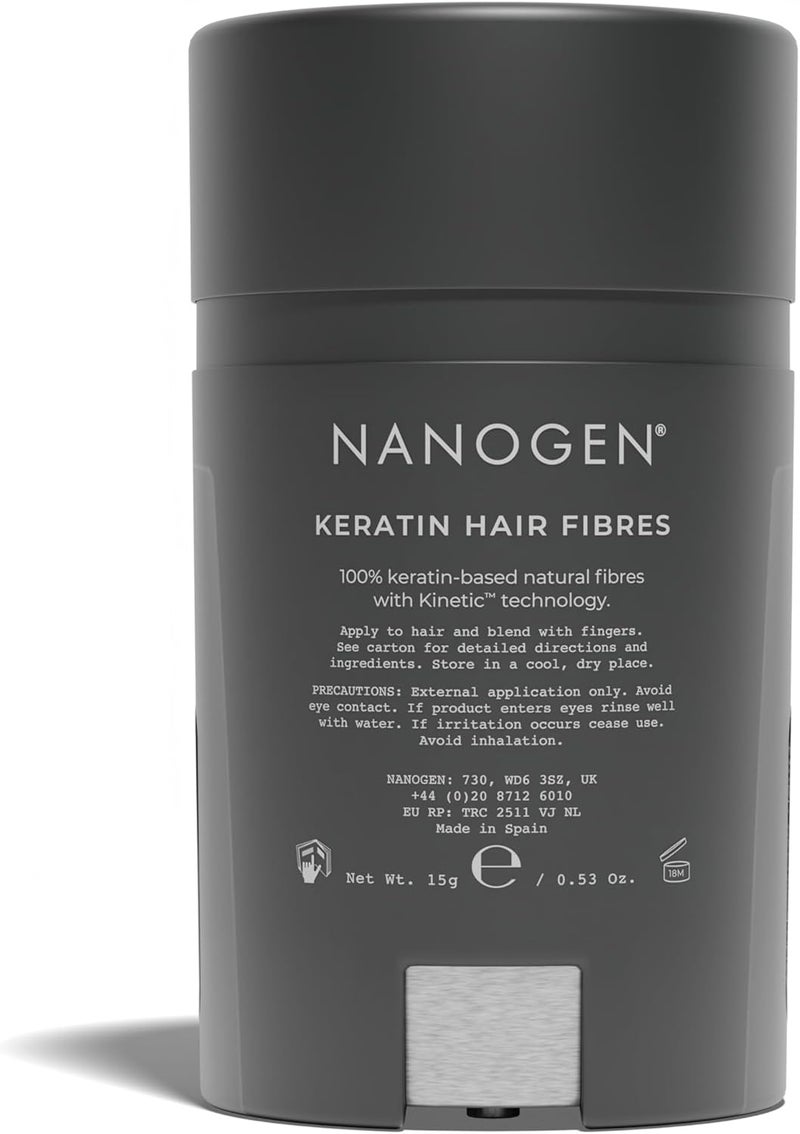 Nanogen ألياف الشعر السميكة من نانوجين - 15 جرام، بني داكن - Image 3