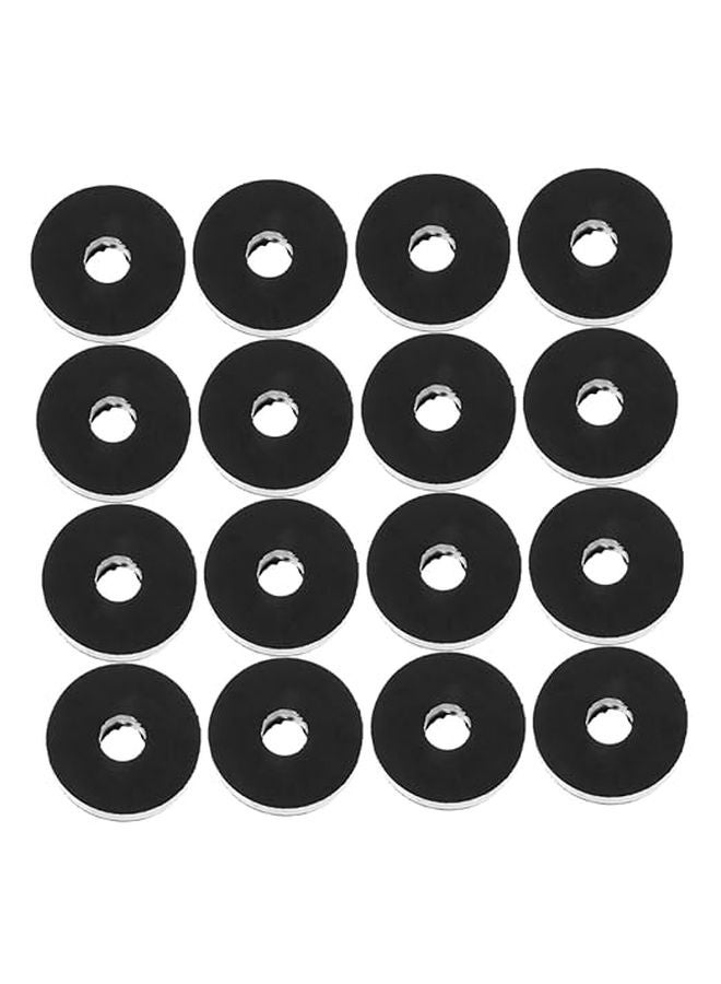 حلقات مطاطية سوداء، حلقات تثبيت للاهتزازات، وسادات مقاومة للتآكل 2.00 × 2.00 × 1.00 سم - Image 1