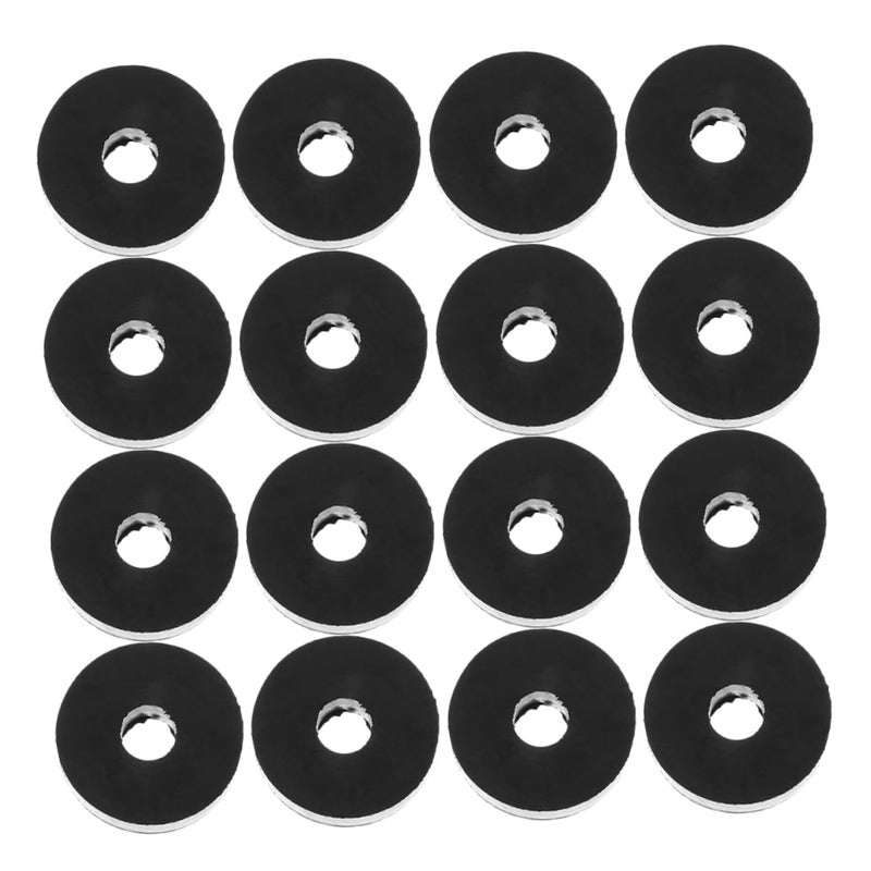 حلقات مطاطية سوداء، حلقات تثبيت للاهتزازات، وسادات مقاومة للتآكل 2.00 × 2.00 × 1.00 سم - Image 2