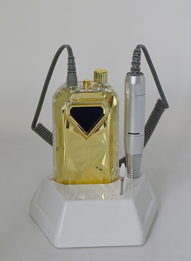 آلة حفر أظافر كهربائية احترافية لتلميع الماس الكريستالي قابلة لإعادة الشحن ومحمولة ولاسلكية بسرعة 35000 دورة في الدقيقة - Image 1