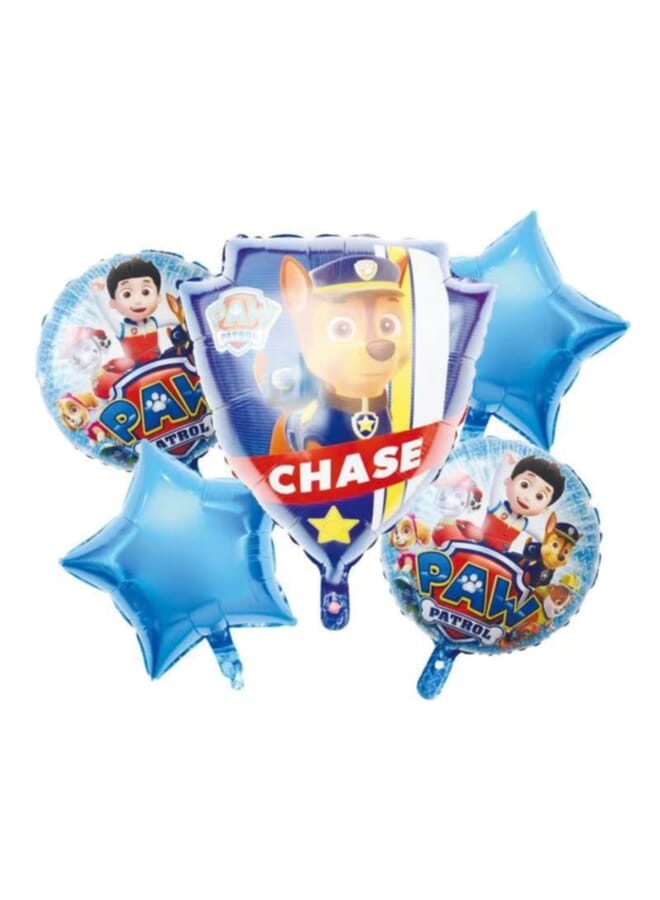 Party Time 5 In 1 Paw Patrol Theme Theme Foil Balloon Set - Image 2