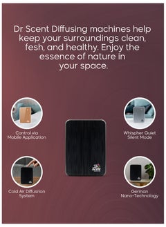 Dr Scent Essential Oil Smart Scent Diffuser Machine (Black)  - Image 5