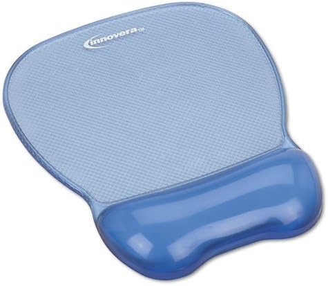 Innovera Gel Mouse Pad with Wrist Rest Nonskid Base 814 x 958 Inches Blue 51430 by Innovera