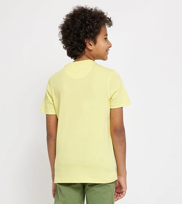 BEVERLY HILLS POLO CLUB  Logo Embossed Crew Neck T-Shirt  | Best Price UAE