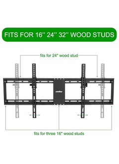 WISFOR Wisfor TV Wall Mount Bracket 32-85 Inch Smart TV Stand Holder for Led Oled Screens Adjustable Vesa Mount Monitor Mounting Shelf with Super Strong 60kg Weight Capacity for LG Hisense Tcl  - Image 3