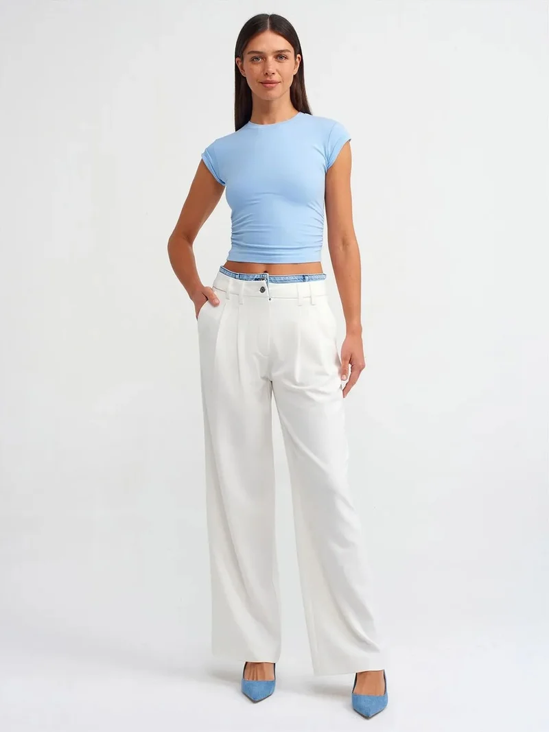 ديلفين DILVIN High-Waist Wide-Leg Jeans