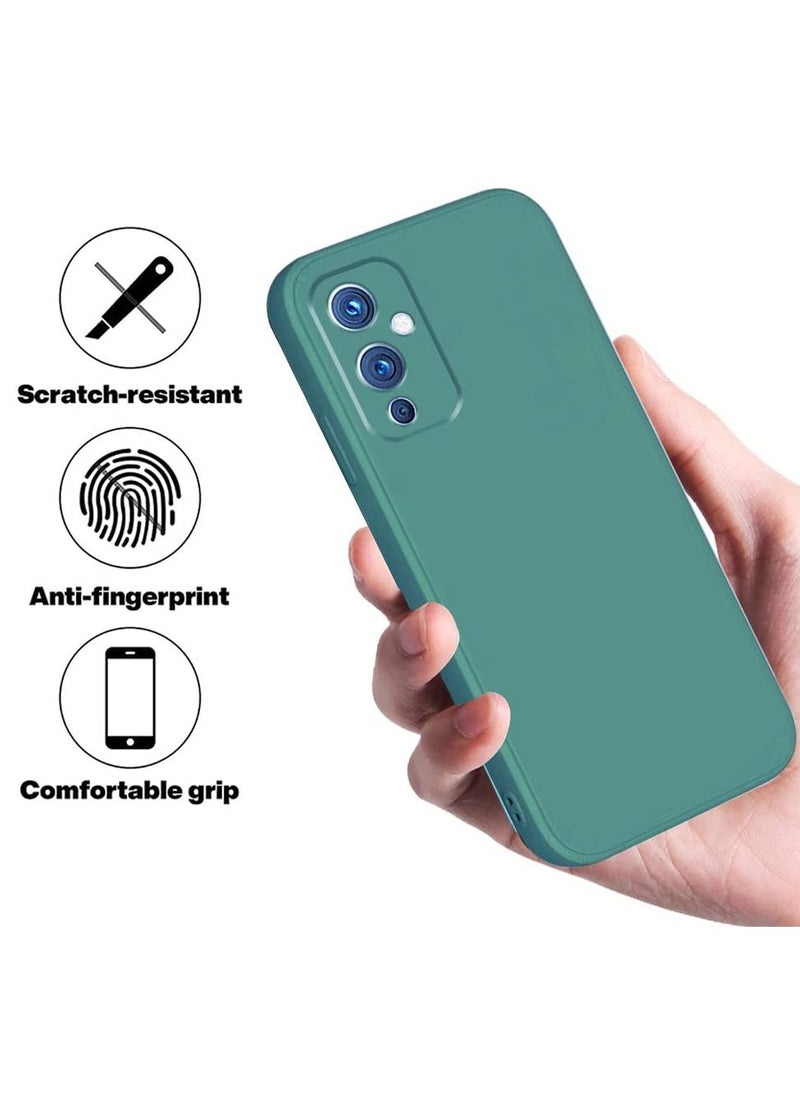 BORTONY - OnePlus 9 Case Soft Liquid Silicone with Inside Microfiber Lining Camera Protective Back Cover - Image 1