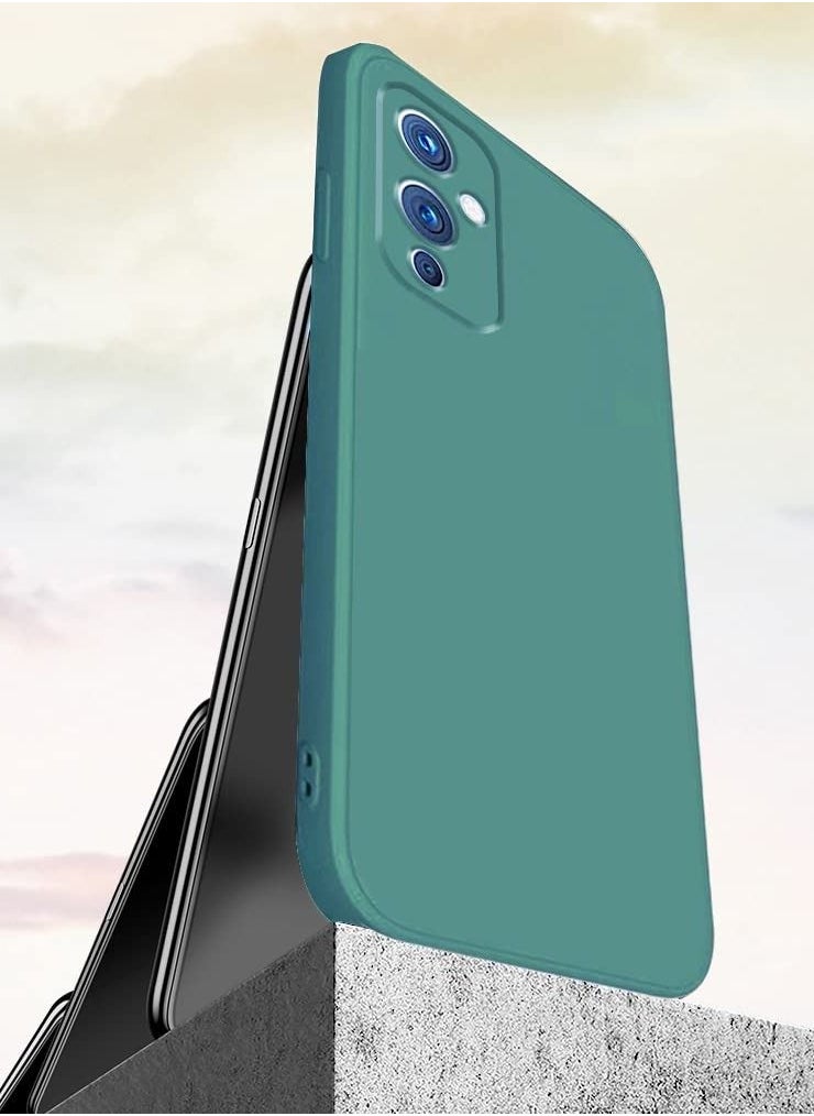 BORTONY - OnePlus 9 Case Soft Liquid Silicone with Inside Microfiber Lining Camera Protective Back Cover - Image 1