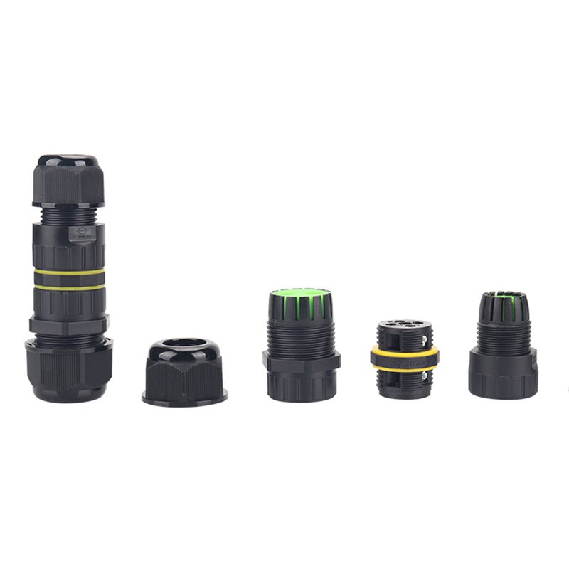 Outdoor Electrical Cable Connector IP68 Waterproof Junction Box External Cord Boxes for φ5-9mm Inlet Cable 2-pin with 4 Outlets - Image 4