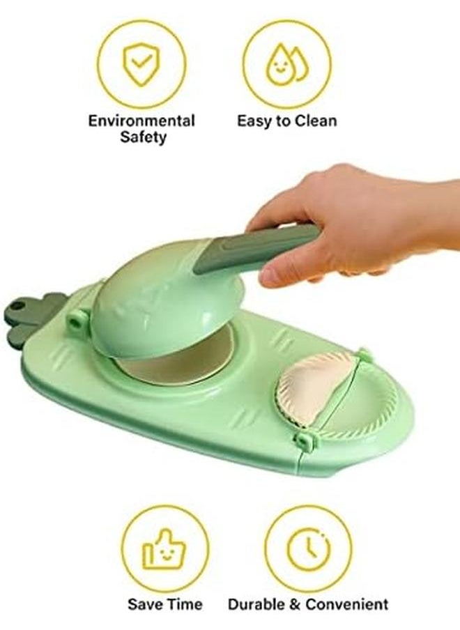 QUTOOB - In 1 Dumpling Maker And Dough Presser Dough Pressing And Wrapping Modern Dumpling Tool Perfect For Making Qatayef Fatayer Wonton Empanada Pierogies Ravioli And Much More Convenient And Quick - Image 1