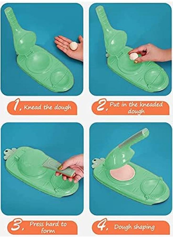 QUTOOB - In 1 Dumpling Maker And Dough Presser Dough Pressing And Wrapping Modern Dumpling Tool Perfect For Making Qatayef Fatayer Wonton Empanada Pierogies Ravioli And Much More Convenient And Quick - Image 1