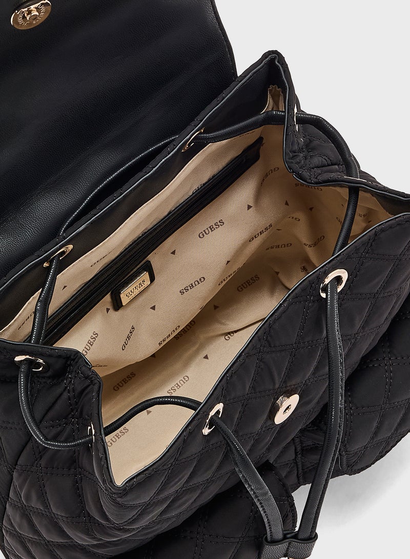 GUESS GIULLY II FLAP BACKPACK  - Image 5