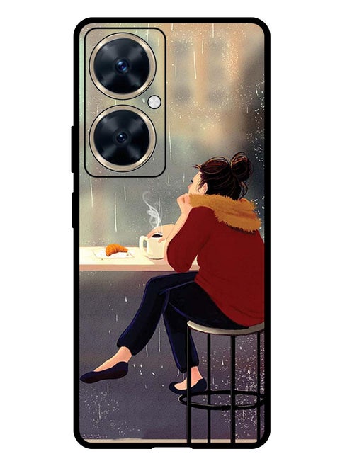 Protective Case Anti Scratch Shock Proof Bumper Cover For Huawei Nova 11i Sipping Coffee