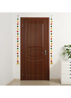 Party Propz Pom Pom Hangings for Decoration/Door Hangings for Entrance Door/Mandir Decorations Items/Latkan for Ganpati Decoration, Diwali, Janmashtami, Haldi(2Pcs, 4ft)(Fabric)(Multicolor)
