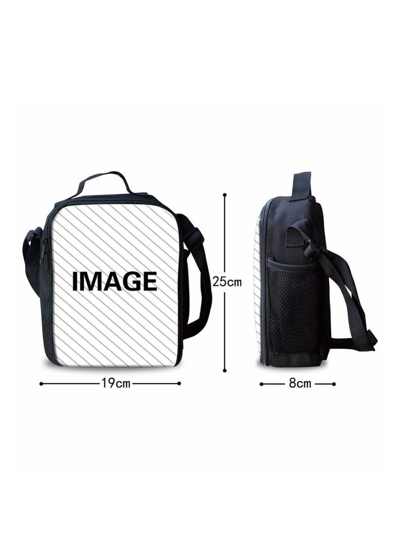 Y&D 3-Piece Pokemon 3D Print Insulated Lunch Backpack Set Multicolour - Image 4