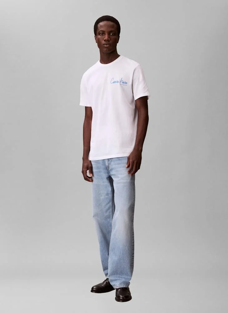 Calvin Klein Jeans  New York Logo Graphic T-Shirt for Men | Best Price UAE