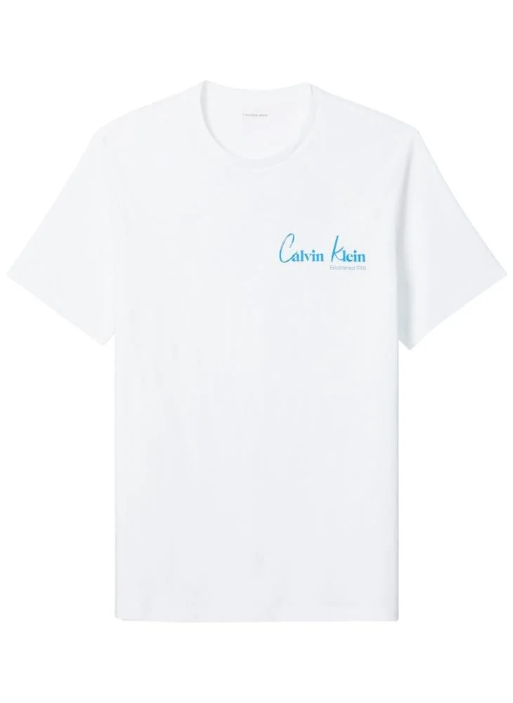 Calvin Klein Jeans  New York Logo Graphic T-Shirt for Men | Best Price UAE