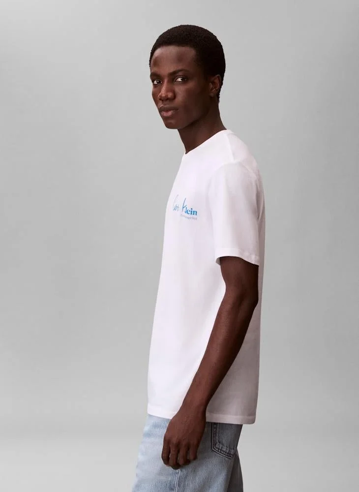 Calvin Klein Jeans  New York Logo Graphic T-Shirt for Men | Best Price UAE