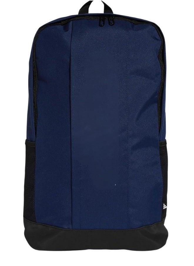 Water-resistant backpack with a modern design, durable material, large capacity, and multiple pockets