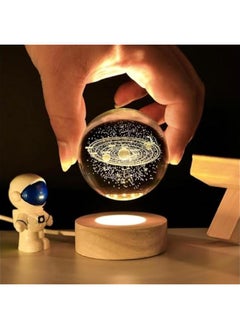 3D Inner Carved Small Crystal Ball Light with Wood Base, Decorative Creative Gift Luminous Crystal Ball for  Classmates and Kids Girls' Birthday (Solar System) - pzsku/Z7D9FA3F60663E7530E18Z/45/_/1728758552/30a1e443-f82e-4bd0-90bb-fdc064b9c989