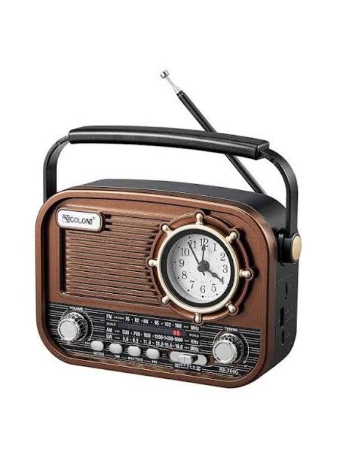 RX-366C AM FM BT MP3 Shortwave Clock Radio