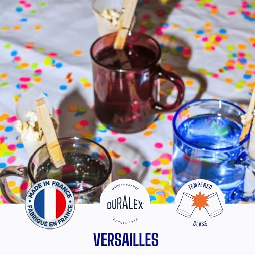 Duralex France Versailles Plum Glass Coffee Mug Set of 2-260ML | 3X Stronger & Durable | Microwave & Dishwasher Safe | Perfect for Latte, Americano, Cappuccinos, Tea, Hot Drinks | Giftable Mug Set - Image 3