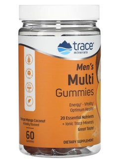 TRACE Men's Multi Gummies Orange Mango Coconut 60 Gummies 