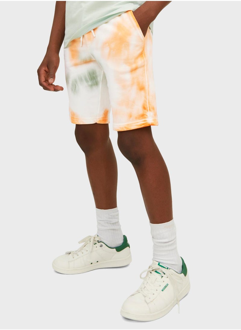 Jack & Jones Junior - Kids Tie Dye Swim Shorts - Image 1