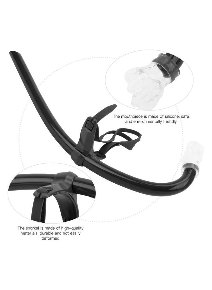 Front snorkel with silicone mouthpiece for swimming and diving (multi-colored) - Image 2