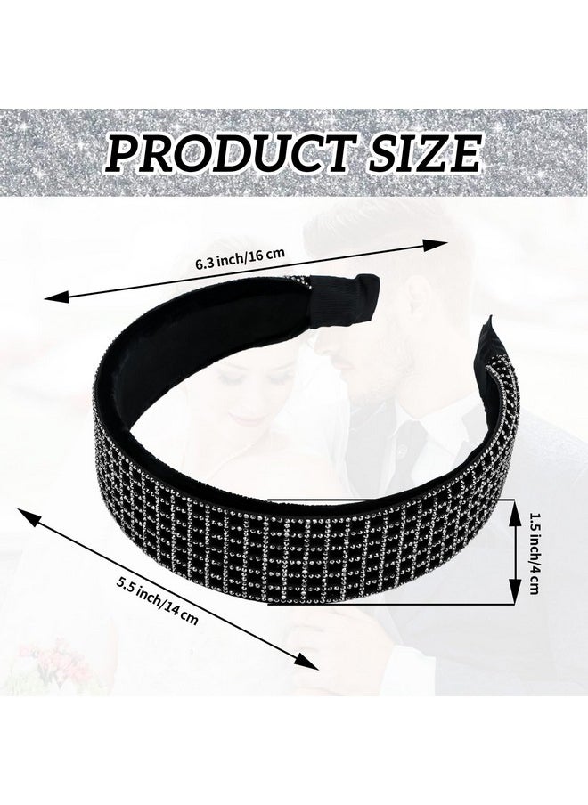 White Rhinestone Headbands Sparkly Glitter Hair Band For Women Fashion Crystal Thick Headband Wide Soft Head Band Bling Jeweled Hair Hoops Stylish Hair Accessories For Women Girls - pzsku/Z7D9FED0711A914FDF982Z/45/_/1718616832/cfe4f123-62a4-40a7-993f-535a2af9ad8f