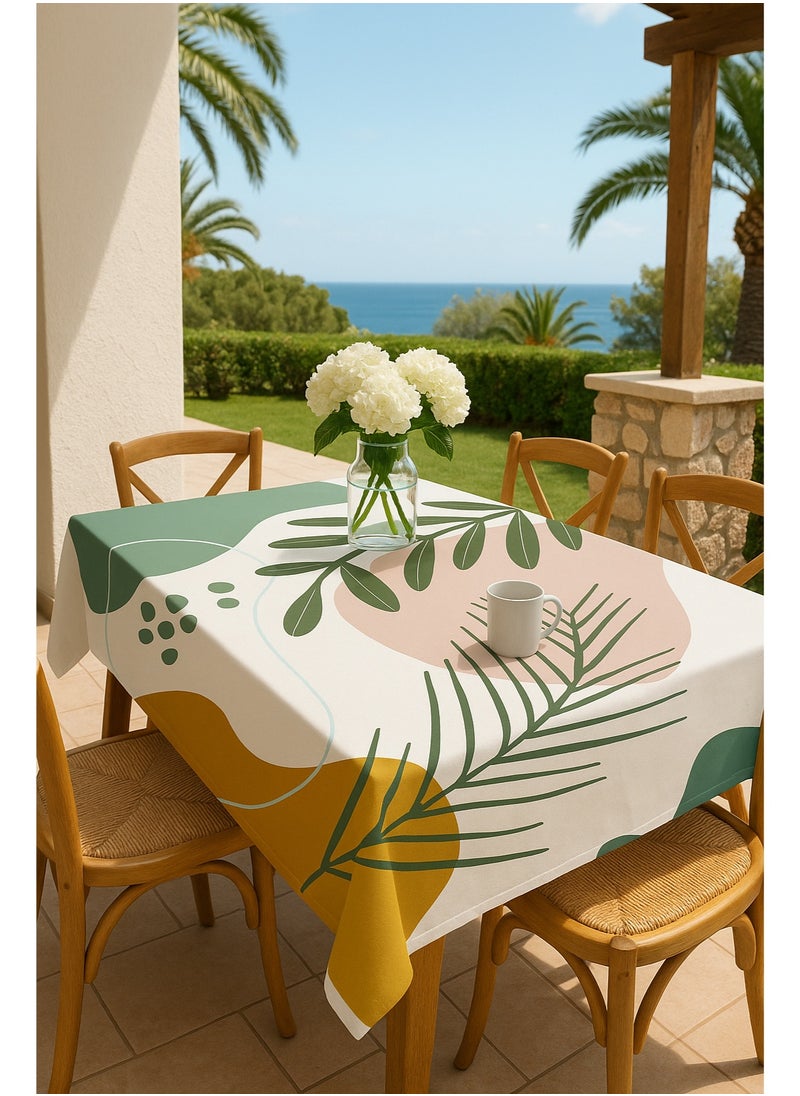 Decorior - Moan - Laserfoamex Premium Quality Tablecloth – Modern & Classic Elegant Design – Stain Resistant & Easy to Clean – Perfect for Summers, Trips, Kitchen & Gifts – Lasting Colors (tru1002, 60x80cm) - Image 1