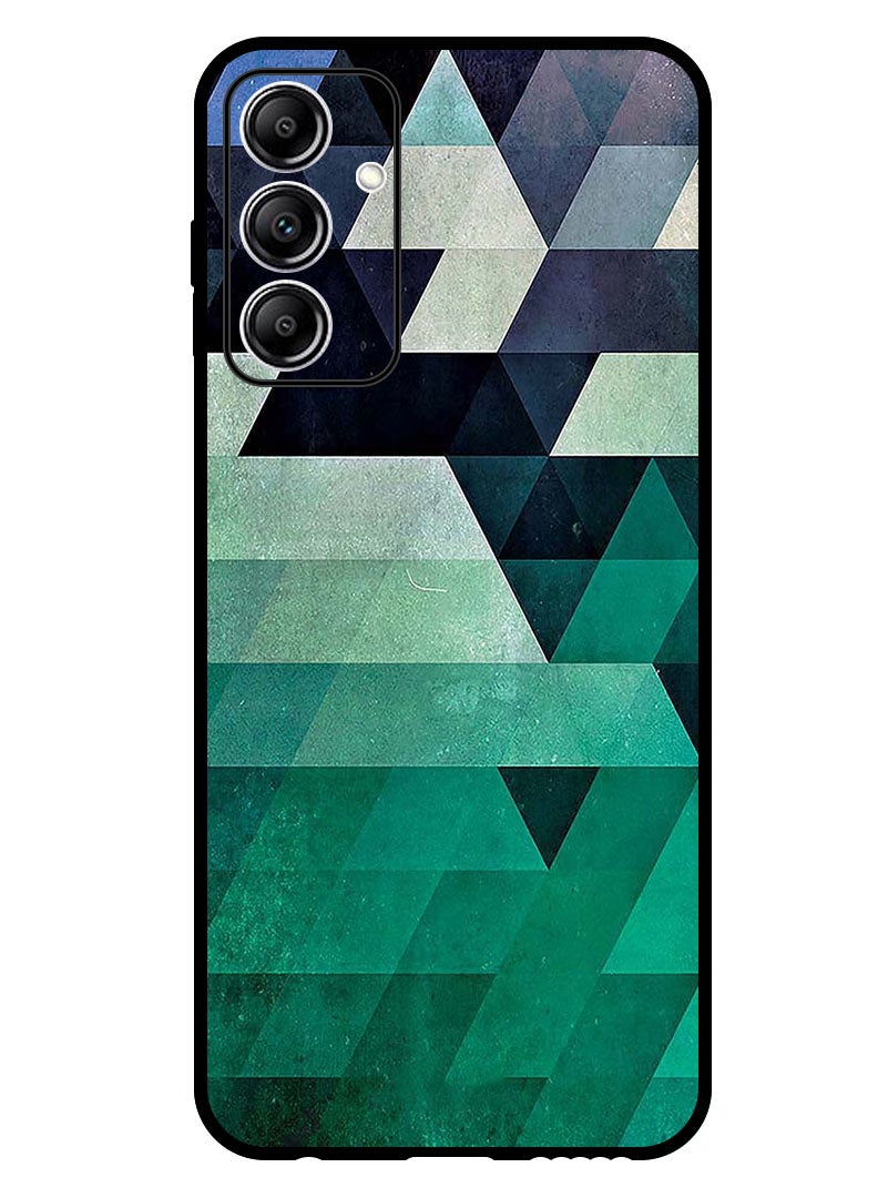 Theodor Protective Case Anti Scratch Shock Proof Bumper Cover For Samsung Galaxy A15 5G Triangle Seacolor Pattern - Image 1