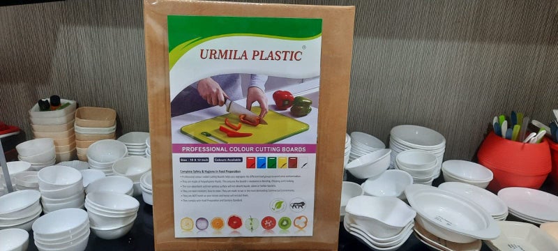 Urmila Plastic® Serving Tray Platter Rectangular Shape Plastic Trays Home Kitchen 11x14 Inches Set of 2 (Black & Red) - Image 5