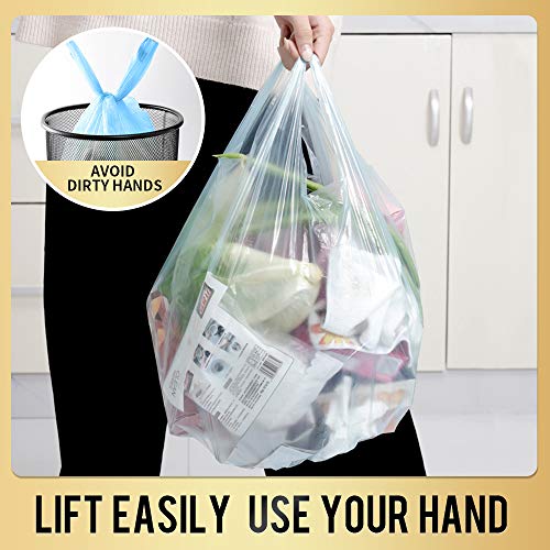 SWIHELP Small Trash Bags 240 Count Garbage Bags SWIHELP Waste Basket Liners for Bathroom, Kitchen,Bedroom, Office Pet Car 15 Liter Trash Can 4 Gallon… - Image 4