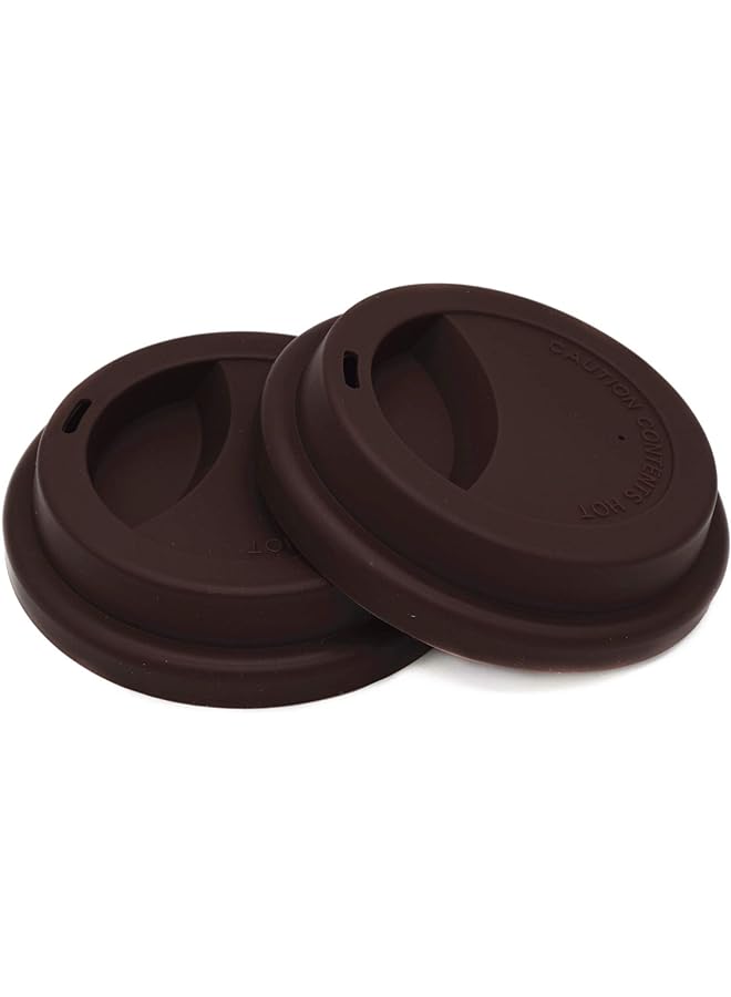 Zaboon Lid Spillproof Cup Lids Reusable Coffee Mug Lids Coffee Cup Covers 2 Pcs  Coffee - Image 1
