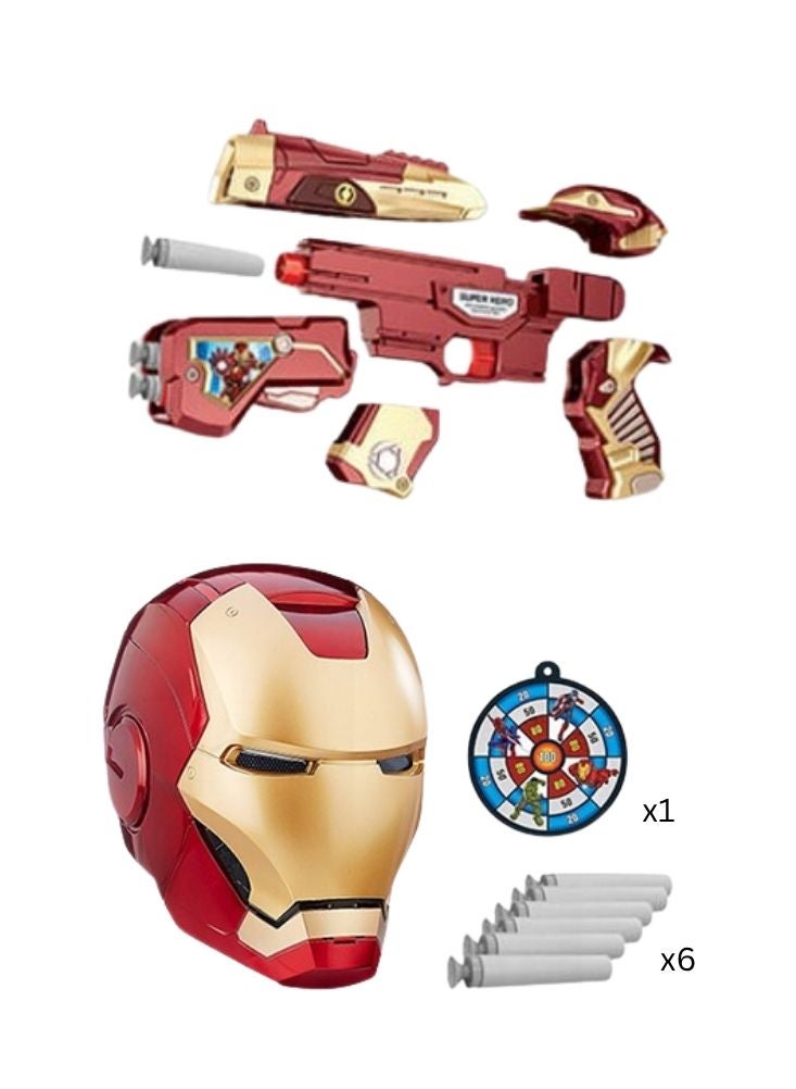 أفينجيرز مسدس لعبة أفنجرز آيرون هيرو ذو الرصاصات الناعمة مع سهام إسفنجية، مجموعة ألعاب آمنة للأطفال من عمر 6 سنوات فما فوق. - Image 3