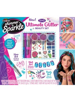 Shimmer n Sparkle 3-in-1 Ultimate Glitter Beauty Set - pzsku/Z7DA03E1640EB42FFFD67Z/45/_/1730976780/108f3531-c173-49fb-8dee-188a21cfc473