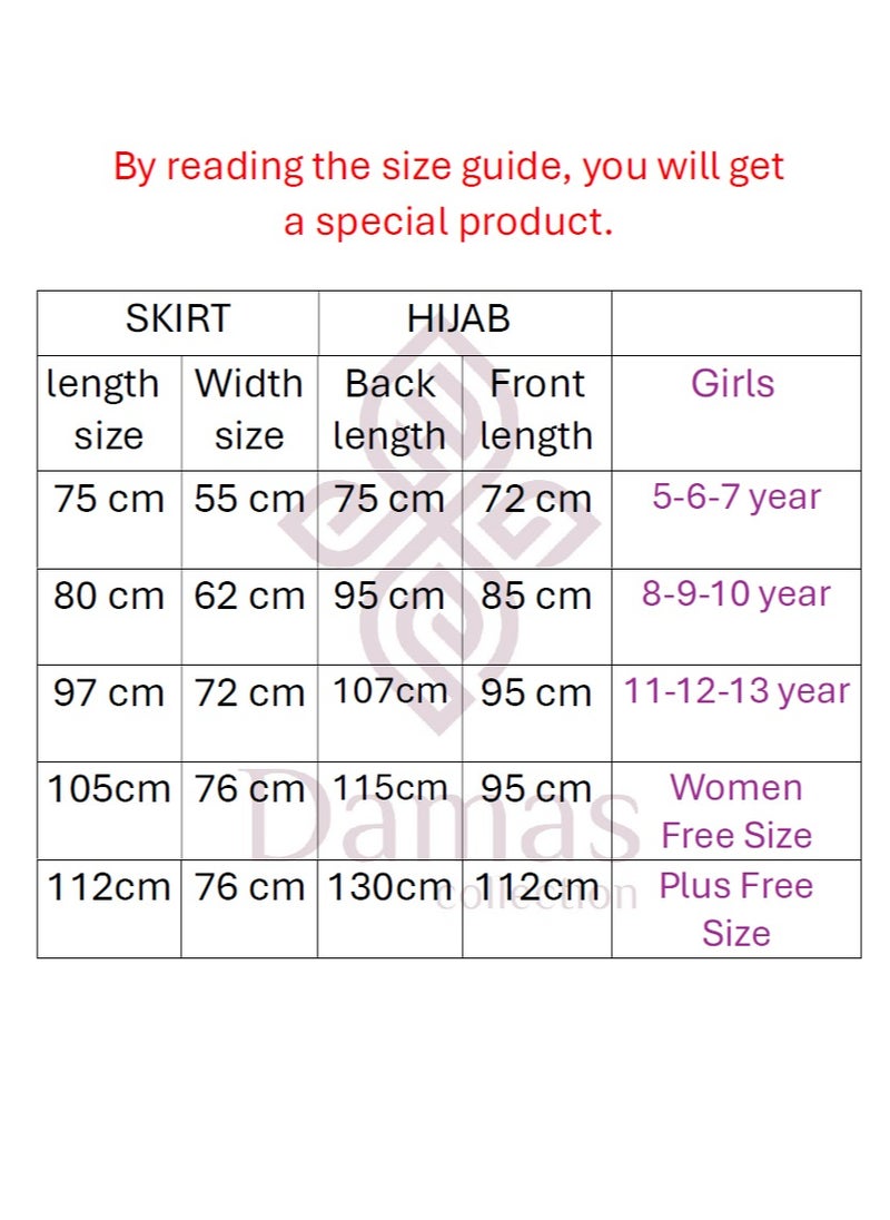 DAMAS COLLECTION - Two Piece Islamic prayer dress for girls kids and women -Prayer Clothes for girls and Muslim Women-Prayer Abaya For women and girls kids- Umrah essentials for women -Prayer dress women - Image 1