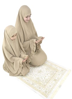 DAMAS COLLECTION Two Piece Islamic prayer dress for girls kids and women -Prayer Clothes for girls and Muslim Women-Prayer Abaya For women and girls kids- Umrah essentials for women -Prayer dress women  - Image 3