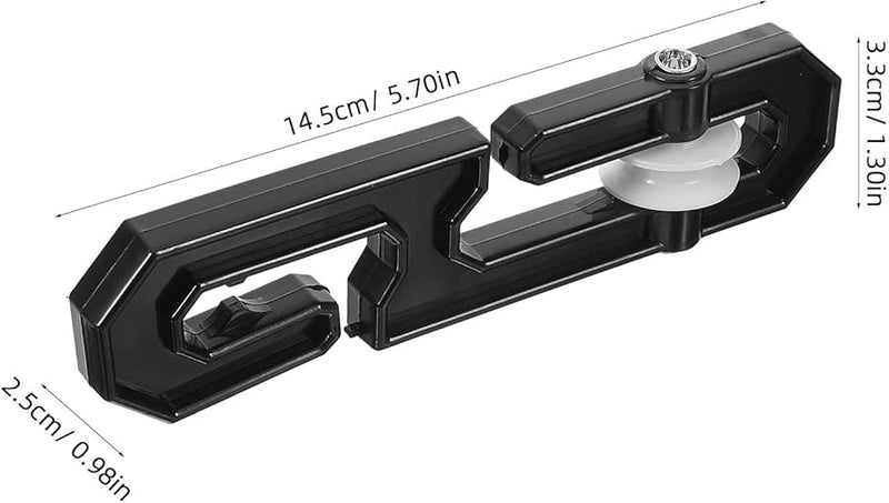 فاصل حبل الغسيل الثقيل من الألومنيوم مع بكرة نايلون موزعة للحبل للتجفيف في الهواء الطلق - Image 3